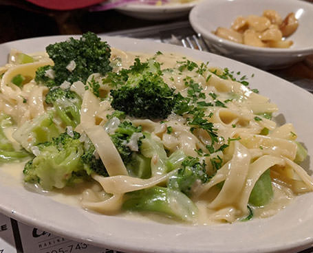 Italian dish with pasta and broccoli