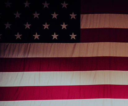 Close up of American Flag